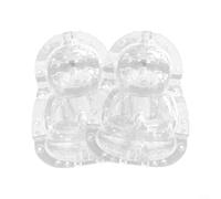 EXTRWORY 2 stampi in plastica trasparente per frutta e verdura, 5 cm, strumenti stereotipati per impressione per giardinaggio sul retro