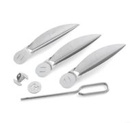 EXTRWORY 22-1/2 Pollice One Touch Sistema di Pulizia Kit Per Weber 7444 Griglia Parti di Ricambio Metallo Giardino Esterno Cottura Accessorio