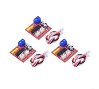 EXTRWORY 3PCS Dual H-Bridge DC Motor Driver Board Uscita 25A per Gamma di Tensione 2V-10V con Protezione da Surriscaldamento per Smart Car e Robot Building Kit di piccole dimensioni