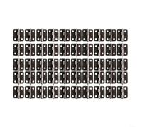 EXTRWORY 50 cerniere piatte antiche per scatole di gioielli in legno, armadi in miniatura per case delle bambole e valigie, ferro metallo con viti di montaggio, finitura bronzo vintage (bronzo, 50