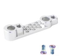 EXTRWORY Adattatore per freno a disco posteriore 7075, in lega di alluminio, converte 140 mm a 160 mm, adattatore piatto per bici da strada per ciclismo Sram Campy (argento)