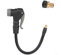 EXTRWORY Adattatore pompa bici tubo di prolunga pompa bici 20 cm 30 cm 50 cm per valvola Presta, raccordi in ottone nero per ciclismo (20 cm)