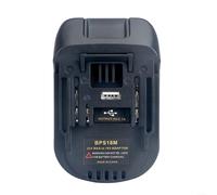 EXTRWORY BPS18M - Adattatore batteria per cavo porter da 20 V a BL1830 BL1840 BL1850 con porta USB, costruzione in ABS per officina fai da te e progetti di utensili elettrici