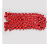EXTRWORY Catena per bicicletta a velocità singola per freestyle a scatto fisso e bici da pista 1/2 x 1/8", 96 maglie (rosso)