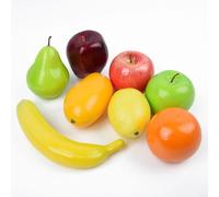 EXTRWORY Confezione di varietà di frutta artificiale in plastica, 8 stili, prodotto finto display realistico per bancone sala da pranzo