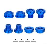 EXTRWORY Connettore in lega di alluminio per Arrma Kraton 110 per Outcast 18 per auto MOJAVE RC, parte di aggiornamento in metallo lavorato CNC con chiusura a vite per corse fuoristrada (blu)