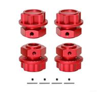 EXTRWORY Connettore in lega di alluminio per Arrma Kraton 110 per Outcast 18 per auto MOJAVE RC, parte di aggiornamento in metallo lavorato a CNC con chiusura a vite per corse fuoristrada (rosso)