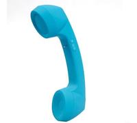 EXTRWORY Cornetta telefonica senza fili compatibile con Bluetooth, stile retrò, con microfono esterno, per telefoni cellulari e computer (blu)