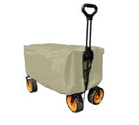EXTRWORY Custodia protettiva in tessuto Oxford 210D per carro da giardino, pioggia, sole, antivento, per campeggio, carrello, carrello pieghevole, per la spesa, colore nero (beige)