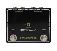 EXTRWORY Dual Reverse Loop Box Effetti Chitarra Pedale Switcher Pedale Versatile AB Interruttore A Pedale Tuner Out Amp Selettore Effector Manager 9V DC 1000mA