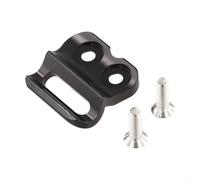EXTRWORY Gancio per deragliatore anteriore per bici da strada, in lega di alluminio CNC, staffa di montaggio nera con distanza tra i fori di 16 mm per riparazione e manutenzione del ciclismo