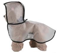 EXTRWORY Impermeabile trasparente per cani con foro per guinzaglio, impermeabile, mantello in EVA per animali domestici di taglia piccola, media e grande, cintura regolabile per camminare sotto la