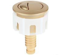 EXTRWORY Interruttore a pressione in ABS cromato a doppio sciacquone per coperchio del serbatoio dell'acqua elegante dispositivo da bagno oro 6 x 415 cm (C)