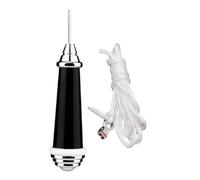 EXTRWORY Interruttore per ventilatore a sospensione con cavo di prolunga da 150 cm, maniglia a goccia in lega di alluminio, per bagno, soggiorno, ventilatori a soffitto, tapparelle, bianco (nero)
