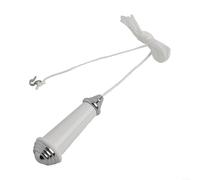 EXTRWORY Interruttore per ventilatore a sospensione, con cavo di prolunga da 150 cm, maniglia a goccia in lega di alluminio, per bagno, soggiorno, ventilatori a soffitto, tapparelle, bianco