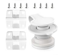 EXTRWORY Kit di 2 pezzi di ricambio per refrigeratore Coleman Ice Chest cerniere in plastica coperchio di scarico bianco