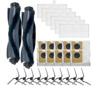 EXTRWORY Kit di accessori di ricambio per aspirapolvere robot Eufy C10, include spazzole laterali, filtri e sacchetti per la polvere (B)