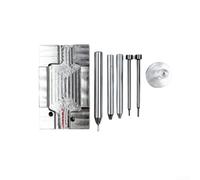 EXTRWORY Kit di strumenti di riparazione per accendini per dispositivi di accensione a butano, set di punzoni per installazione a macchina CNC, per ruota in pietra focaia e ricambio a molla (standard)