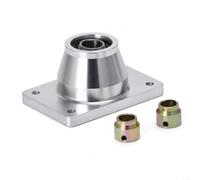 EXTRWORY Kit di trasmissione per auto con connettore di base per pomello del cambio in lega di alluminio 206 e 306 (argento)