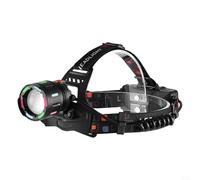 EXTRWORY Lampada frontale a LED da 30 W ricaricabile tramite tipo C, 1200 lumen, con 4 modalità e messa a fuoco zoom, cinghia regolabile per campeggio, corsa, ciclismo, attività notturne all'aperto