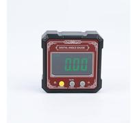 EXTRWORY Misuratore angolare digitale Dual Modalità di misurazione Funzione di mantenimento dati Reset Calibrazione Inclinometro Compatto Portatile Dimensioni 5.8x5.8x2.4cm Giallo Rosso Per