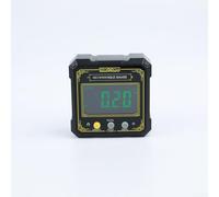 EXTRWORY Misuratore di angolo digitale Dual Modalità di misurazione Funzione di mantenimento dei dati Reset Calibrazione Inclinometro Compatto Portatile Dimensioni 5.8x5.8x2.4cm Giallo Rosso Per
