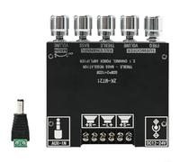 EXTRWORY Modulo audio 2.1 canali 50 W * 2 + uscita subwoofer 100 W con 5.0 e AUX per altoparlanti fai da te nero