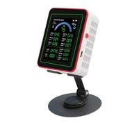 EXTRWORY Monitor professionale 18 in 1 della qualità dell'aria PM2.5 TVOC Rilevatore di umidità della temperatura con display TFT a colori (bianco)