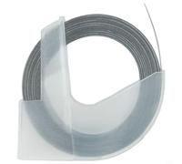 EXTRWORY Nastro per goffratura multicolore per etichettatrice, nastro di ricarica per goffratura, 6 mm x 3 m, per Motex Dy-Mo, nastro per etichette manuale concavo e convesso (nero)