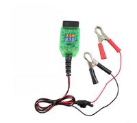EXTRWORY OBD Power Memory Saver con display corrente a doppia tensione per sostituzione batteria ECU auto, strumento di rilevamento perdite, ABS verde per officina di riparazione auto