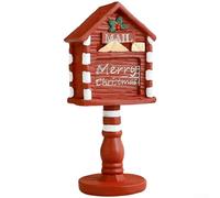 EXTRWORY Ornamento in resina in miniatura per albero di Natale, decorazione per le vacanze, colore rosso, da tavolo, mensola stile cartone animato, per la casa, celebrazioni stagionali, 1 o 2 pezzi (B