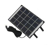 EXTRWORY Pannello solare 6W per telecamere di sicurezza all'aperto e luci da giardino con silicio policristallino del cavo dell'uscita di tipo C 5M