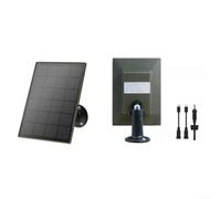EXTRWORY Pannello solare da 6000 mAh, per fotocamera da sentiero 3 W ricaricabile IP66 resistente alle intemperie compatibile con winghome per bushnell per spypoint, per monitoraggio della fauna