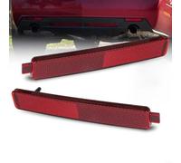 EXTRWORY Paraurti posteriore riflettore indicatore luce lampada per Cadillac CTS 2008-2013 rosso ABS materiale sostituzione diretta coppia sinistra e destra illuminazione veicolo parti di