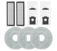 EXTRWORY Parti di ricambio per aspirapolvere Cecotec per Conga X100 per filtri X-Treme, panni per mocio, sacchetti per la polvere, in microfibra non tessuto, adatti per robot pulitore (A)