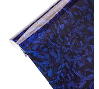 EXTRWORY Pellicola adesiva in vinile in fibra di carbonio, per modifica degli interni dell'auto, 150 x 30 cm, tecnologia con canali d'aria, per modifica interna dell'auto (blu)