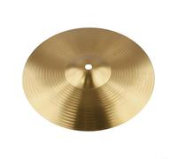 EXTRWORY Piatti in ottone Splash Crash per Hi Hat dorato brillante Jingle Sound per percussioni principianti professionisti (25,4 cm)