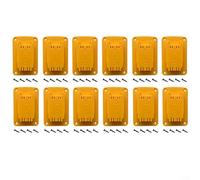 EXTRWORY Portautensili per Dewalt 12 V 20 V montaggio a parete trapano batteria organizer con viti in plastica gialla staffa di montaggio per utensili elettrici (12 pezzi)