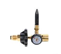 EXTRWORY Regolatore di pressione d'ottone dell'elio con le filettature esterne CGA580 e G5/8 per le applicazioni di gonfiaggio del cilindro (A)