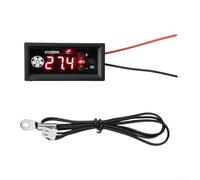 EXTRWORY Regolatore di temperatura della ventola DC12V per controllo della velocità PWM regolabile con sonde multiple ingresso fili neri rossi per sistema di raffreddamento server PC (B)