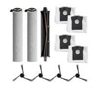 EXTRWORY Ricambio Mop Panno Kit per MOVA Z5 Z5 Pro Z50 Robot Aspirapolvere Pastiglie Microfibra Spazzole Laterali Roller Brush