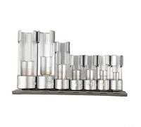EXTRWORY Set di 7 chiavi a bussola 10 - 19 mm 3/8 1/2 Diesel iniettore carburante linea set di chiavi a bussola aperto tubo carburante esagonale di rimozione