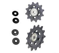 EXTRWORY Set puleggia deragliatore posteriore 12T+14T per Eagle 12-Speed per XX1 X01 per GX SX Biciclette Guida Leggero Montaggio Ruota Guida Nero Alluminio