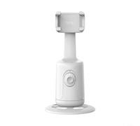 EXTRWORY Smart 360 ° Auto Face Tracking Gimbal, angolo regolabile anti-shake treppiede supporto per smartphone con riconoscimento AI nero (bianco)