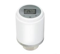 EXTRWORY Smart for ZIGBEE Valvola termostatica del radiatore per app Tuya, controllo del riscaldamento programmabile con programma settimanale, telecomando per accesso per casa e ufficio, ABS bianco