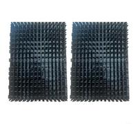 EXTRWORY Spazzola a rullo per RCX26008 per Hayward per SharkVac per Tiger per Shark Robot Cleaner nero per TPU accessorio di ricambio per la pulizia della piscina (2 pezzi)