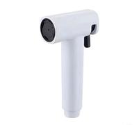 EXTRWORY Spruzzatore regolabile per bidet con ugello ad alta pressione a due stadi per la pulizia del WC e l'autolavaggio, soffione doccia versatile in plastica bianca (bianco)