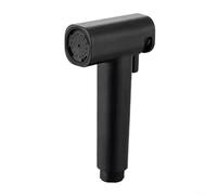 EXTRWORY Spruzzatore regolabile per bidet con ugello ad alta pressione a due stadi per la pulizia del WC e l'autolavaggio, soffione doccia versatile in plastica bianca (nero)