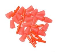 EXTRWORY Tappo per lenza da pesca galleggiante, antiscivolo, accessori per pesca in mare, roccia, rosso, giallo, plastica, 10 pezzi (S)