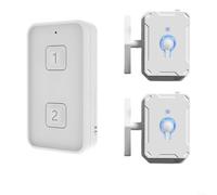 EXTRWORY Telecomando wireless intelligente per luci standard per luci TOGGLE, ricarica USB, installazione rapida appiccicosa, materiale PC ABS per uso domestico e ufficio, bianco nero (2 chiavi